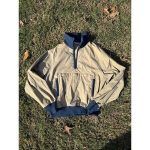 Vtg 80s Ll Bean 1/4 Windbreaker Sz Small